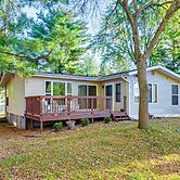 Lakefront Nekoosa Home: Private Beach & Boat Dock!
