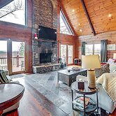 North Georgia Log Home w/ Long Range Views