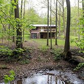 Peaceful Naples Cabin w/ Deck & Stream Views