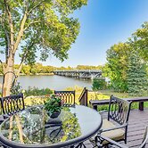 Riverfront Champlin Townhome w/ Deck & Water View!