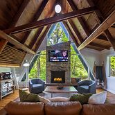 Lake View Hot Tub Modern A-frame