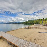 Beachfront Sagle Retreat w/ Boat Dock & Lift
