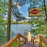 Lakefront Cabin w/ Dock, Fire Pits in Danbury!