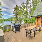 Lakefront Corinth Log Home: Private Dock, Fire Pit