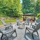 Porch & Fire Pit: Shawnee on Delaware Home!