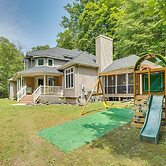 Porch & Fire Pit: Shawnee on Delaware Home!