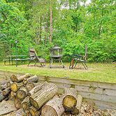 2 Fire Pits & Lake Access: Cozy Mecosta Getaway!