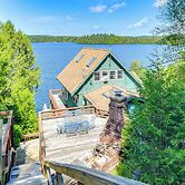 Waterfront Harrisville Home w/ Outdoor Fireplace!