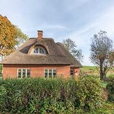 Reetgedecktes Ferienhaus mit Kachelofen