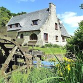 Mill in Brittany by River Aulne With Kayaks