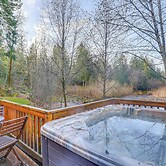 Pet-friendly Riverfront Cabin w/ Hot Tub