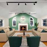 Summer Family Retreat Pool and Fire Pit