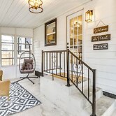 Screened Patio & Fire Pit: Modern Westerville Home