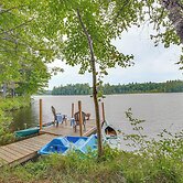 Private Dock & Deck: Tranquil Dam Pond Cottage!