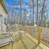 Private Dock & Deck: Tranquil Dam Pond Cottage!