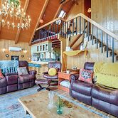 Deck, Mountain Views: Colorful Retreat in Vernon!