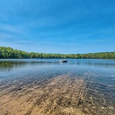 Deck + Beach Access: Lakefront Cabin in Levering!