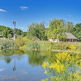 Trails & Fishing Pond at Serene Delphi Getaway