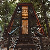 Eco village in the forest