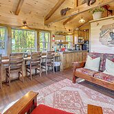 Outdoor Oasis w/ Fire Pit & Dock: Galion Log Cabin