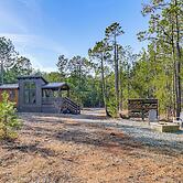 Fire Pit, Deck! Modern Tiny Home in Piney Woods