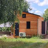 Tiny House an Zwei Naturteichen - Ruhe, Kamin & Terrasse Nahe Dresden 