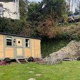 Riverside Shepherds Hut in Newtown Wales
