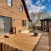 Family + Group Friendly Modern Log Cabin Home