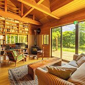 A calm house in the woods