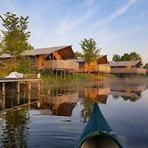 Lovely Tent with Kitchen & Bathroom Located near Pond