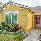 Lanai & Pond at Tranquil Bradenton Retreat!