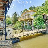 Lakefront Ozark Cottage: Deck w/ Covered Dock!