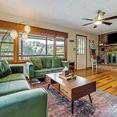 Deck + Fire Pit: Riverfront Sylva Getaway!