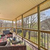 Deck + Fire Pit: Riverfront Sylva Getaway!