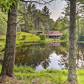 Rustic Cabin w/ Patio & Pond on Blue Ridge Parkway