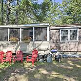 'the Den' Raymond Home w/ 200 Feet of Sandy Beach!