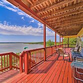 Waterfront Lake Eufaula Home: Multi-level Balcony