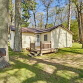 Stone Lake Cabin w/ Private Deck & Fire Pit!