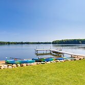 Interlochen Lake House w/ Deck, Fire Pit & Dock!