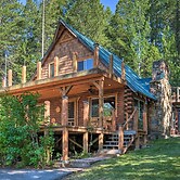 Alpine Adventures: Cozy Log Cabin w/ Deck & Views!