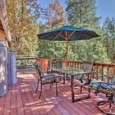 Deck w/ Forest Views: Quiet Twain Harte Cabin!
