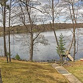 Cozy Balsam Lake Home: Deck, Private Dock + Kayaks
