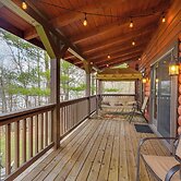 Modern Log Cabin w/ Rec Room, Steps to Lake!