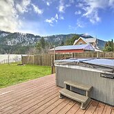 Lakefront Cabin w/ Stunning Mountain Views & Dock!