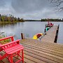 Lakefront Presque Isle Cabin w/ Private Dock