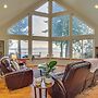 Hat Island Home w/ Stunning View & Wraparound Deck