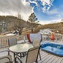 Riverfront Pine Cabin w/ Hot Tub & Mountain Views!