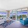 Coastal Elegance Sunset Pool Balcony Dining