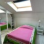 Bright bedroom in a family house