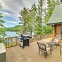 Lakefront Corinth Log Home: Private Dock, Fire Pit